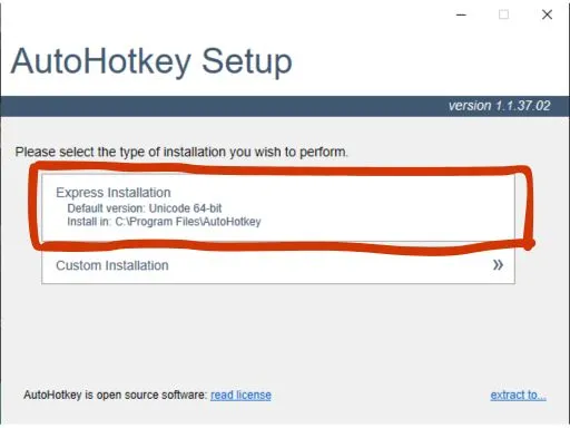 AutoHotKey Install
